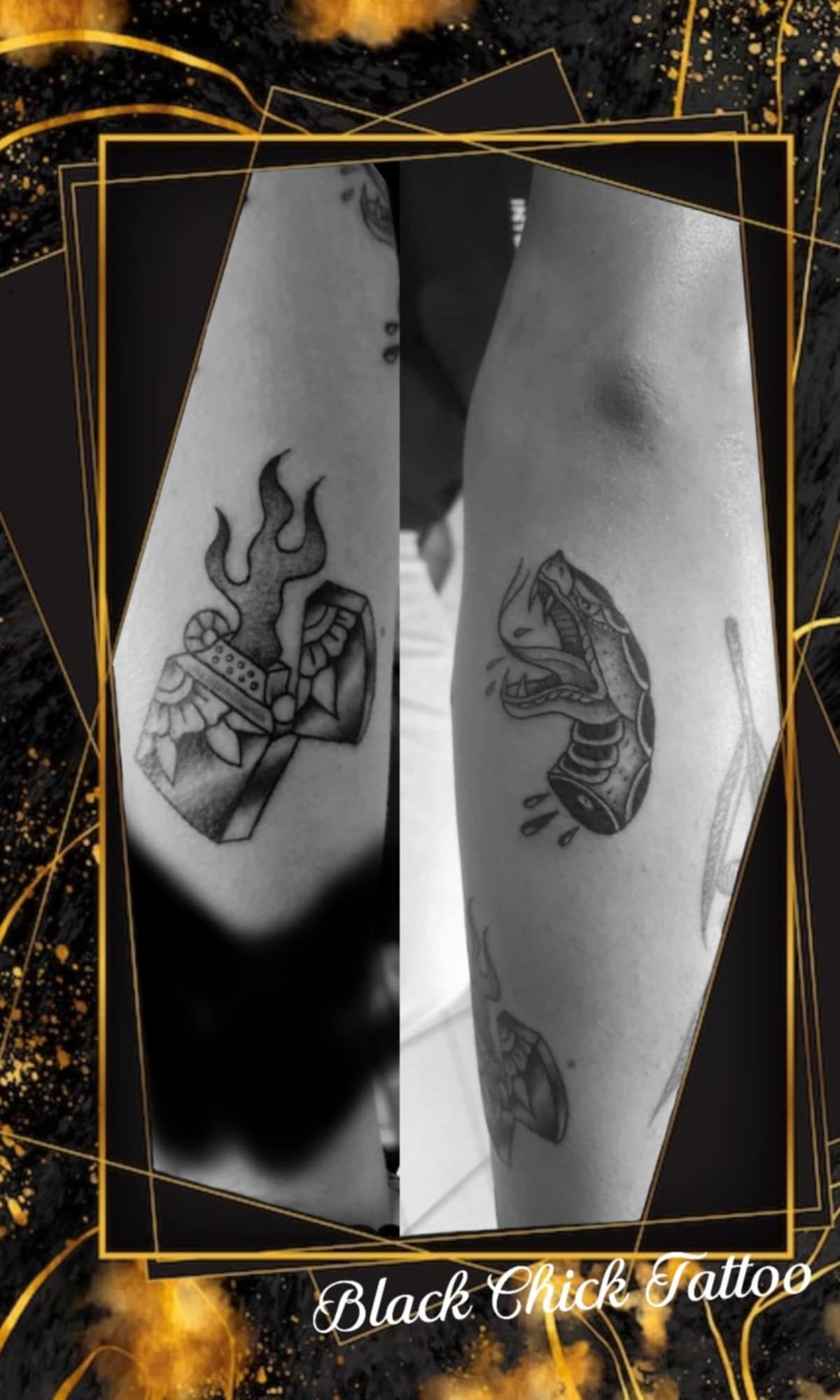 Tatouage pointillisme dot work réalisation 28 — Black Chick Tattoo Tours-en-Savoie