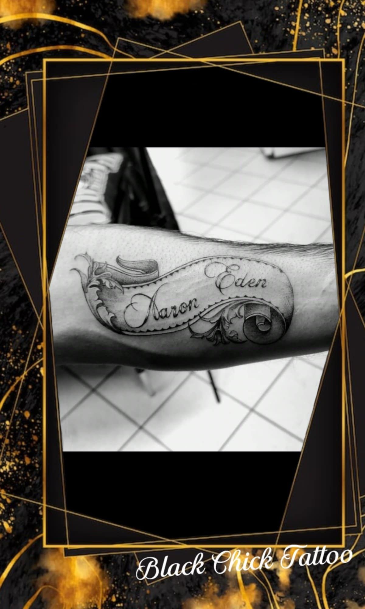Tatouage pointillisme dot work réalisation 34 — Black Chick Tattoo Tours-en-Savoie
