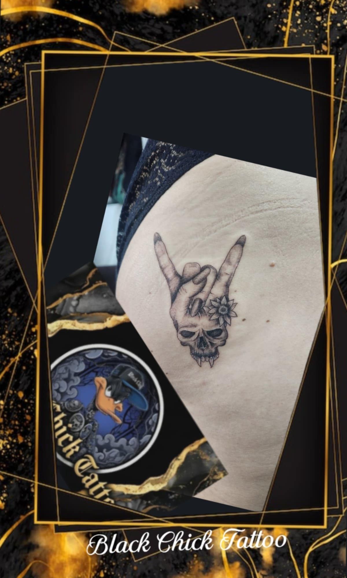 Tatouage pointillisme dot work, réalisation 81 de Black Chick Tattoo à Tours-en-Savoie